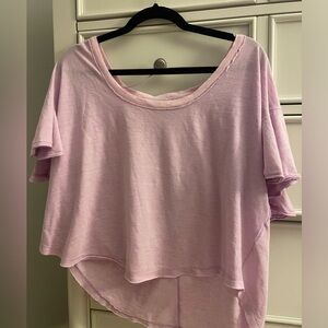 FREE PEOPLE “WE THE FREE” PURPLE TEE
